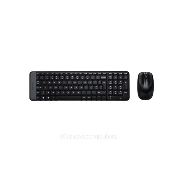 Logitech MK220 | Wireless Keyboard and Mouse Combo | 2.4 GHz USB Receiver | Compact Full-Key Layout