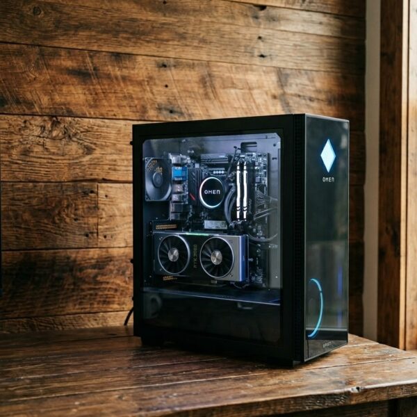 HP OMEN 25L GT14 Gaming Desktop – Intel Core i5-13400F, 16GB RAM, 512GB NVMe SSD + 1TB HDD, NVIDIA GeForce RTX 2060 (6GB)
