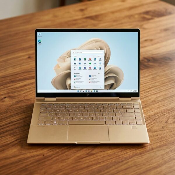 HP Spectre x360 14 – Intel Core i7 11th Gen, 16GB RAM, 512GB SSD, Gold, Windows 11 Pro