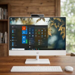 HP AIO 22-DG0012NH 21.5-INCH ALL-IN-ONE DESKTOP, INTEL CORE i3-N300, 8GB DDR5 RAM, 512GB SSD, FULL HD DISPLAY, CASHMERE WHITE
