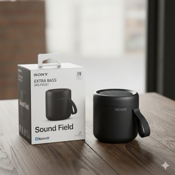 SONY ULT Field 1 Portable Bluetooth Speaker | ULT Power Sound | DEEP BASS | IP67 Waterproof & Shockproof | 12HR Battery | Multi-Way Strap | Black