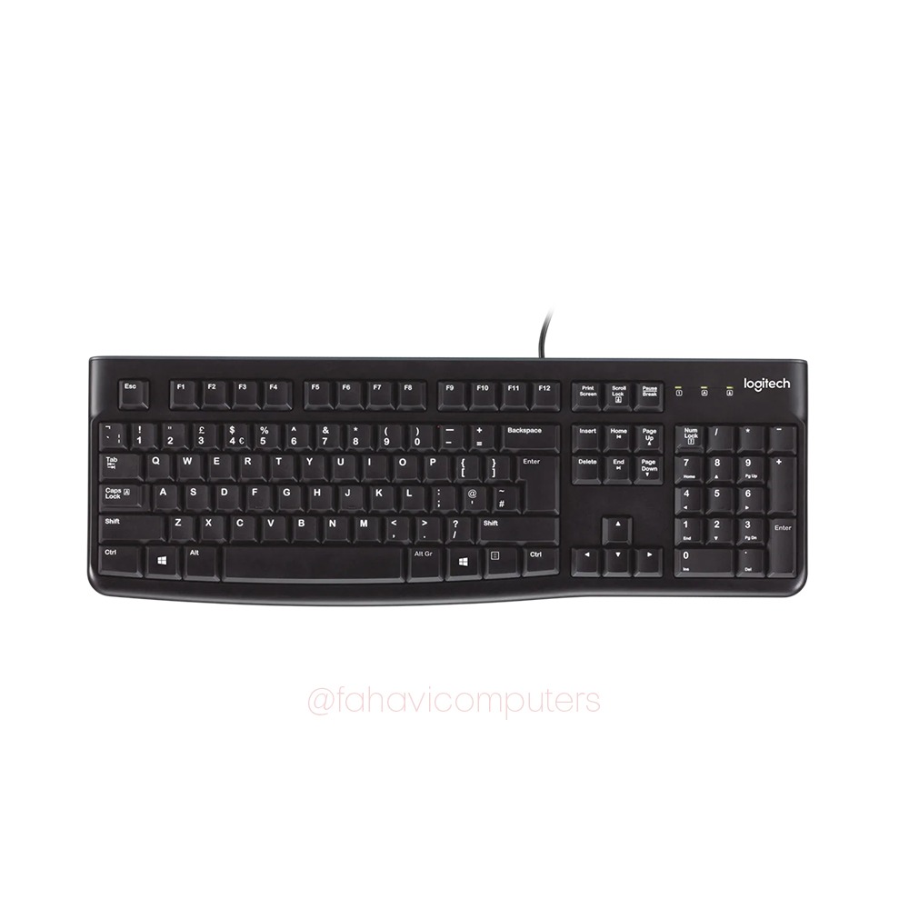 Logitech MK120 | Keyboard and Mouse Combo | Wired USB | Full-Size Spill-Resistant Keyboard