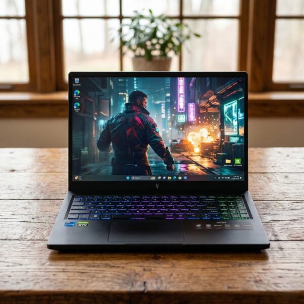 ACER NITRO V SLIM 16 INTEL CORE 9 270H 16GB DDR5 RAM 1TB NVME SSD 16 INCH QHD DISPLAY NVIDIA GEFORCE RTX 5070 8GB 2025 GAMING LAPTOP
