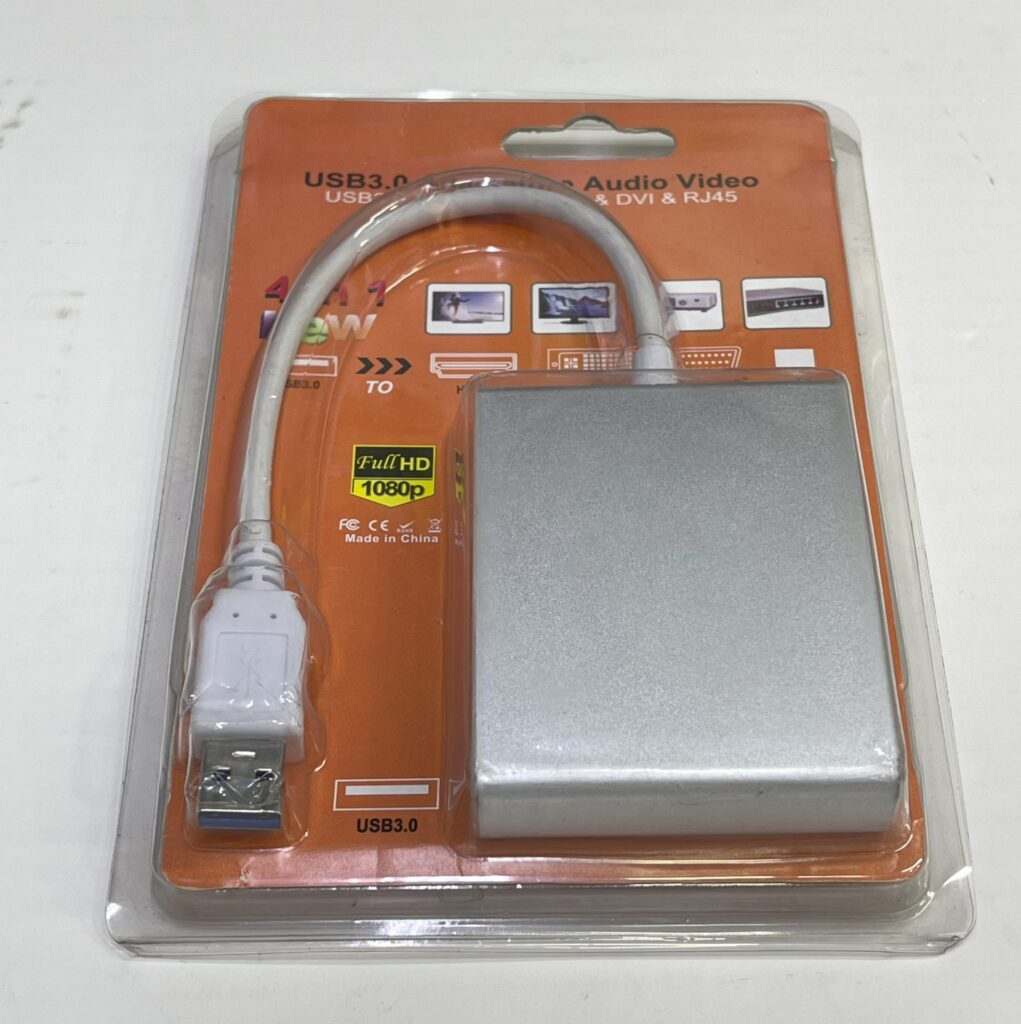 USB USB 3.0 ADAPTER 5 in 1 with HDMI+VGA+DVI AND LAN | Cable/Adapter | USB + HDMI