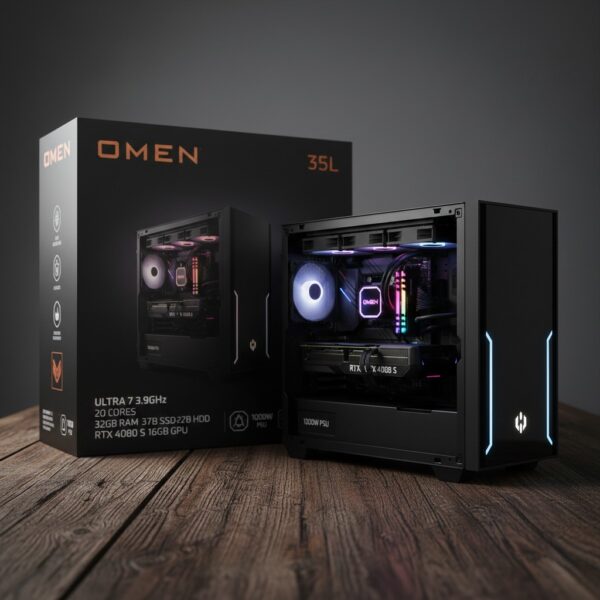 HP OMEN 35L GT16 GAMING DESKTOP | INTEL CORE ULTRA 7 265K (20 CORES) | NVIDIA GEFORCE RTX 4080 SUPER 16GB | 32GB DDR5 RAM | 2TB NVME SSD + 2TB HDD | 1000W GOLD PSU | WINDOWS 11 | RGB LIQUID COOLED TOWER | Gaming Desktop | Intel Core i7 | 16GB RAM | 2TB | RTX 4080